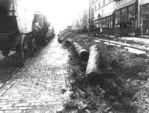 wooden water mains in Philadelphia PA